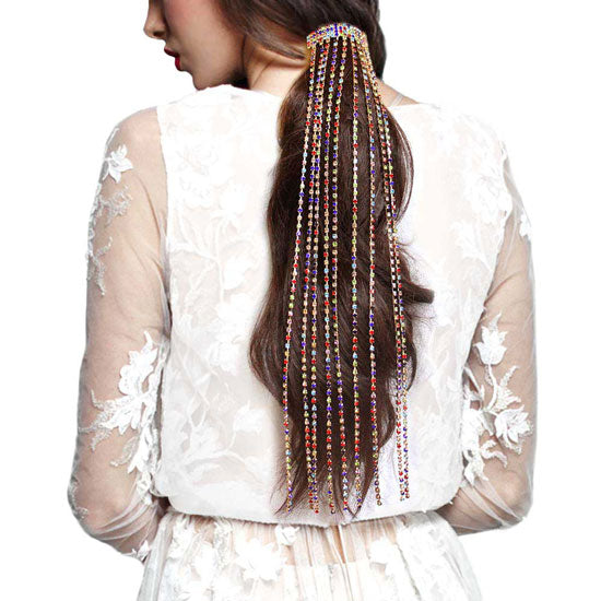 Rhinestone Fringe Barrette from Madeline Love