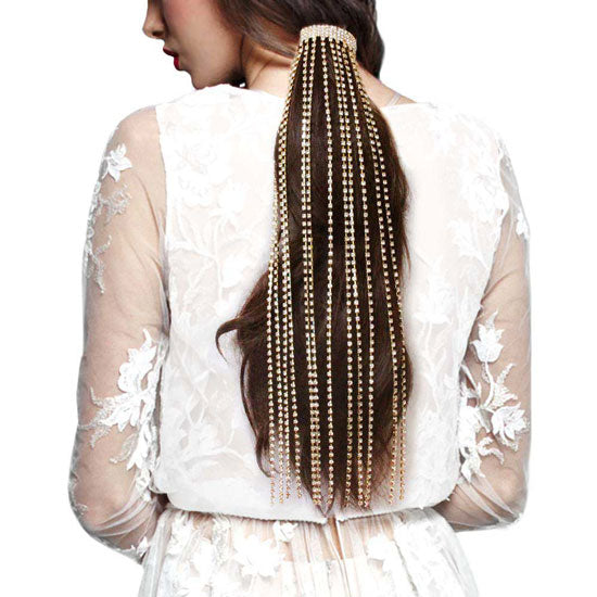 Rhinestone Fringe Barrette from Madeline Love