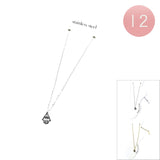 12PCS - Stainless Steel Evil Eye Hamsa Hand Charm Anklets from Madeline Love