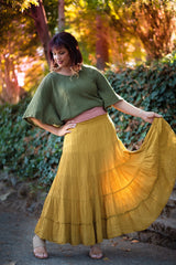 Flutter Skirt From Cotton Flower Clothing