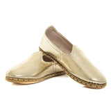 Men's Gold Slip On Shoes from Atlantis Handmade Shoes