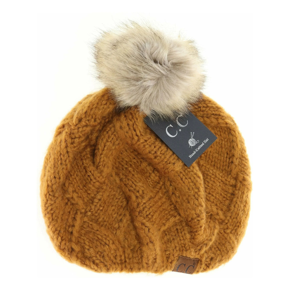 Basket Weaved Knitted C.C Beret from Madeline Love