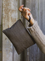 Golden Navy Tweed Purse from Ash & Rose