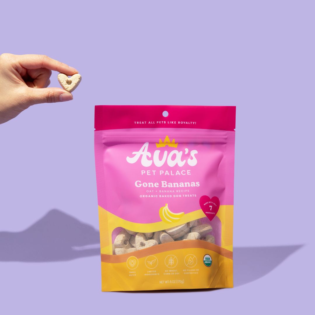 Organic Baked Dog Treats - Gone Bananas from Ava's Pet Palace