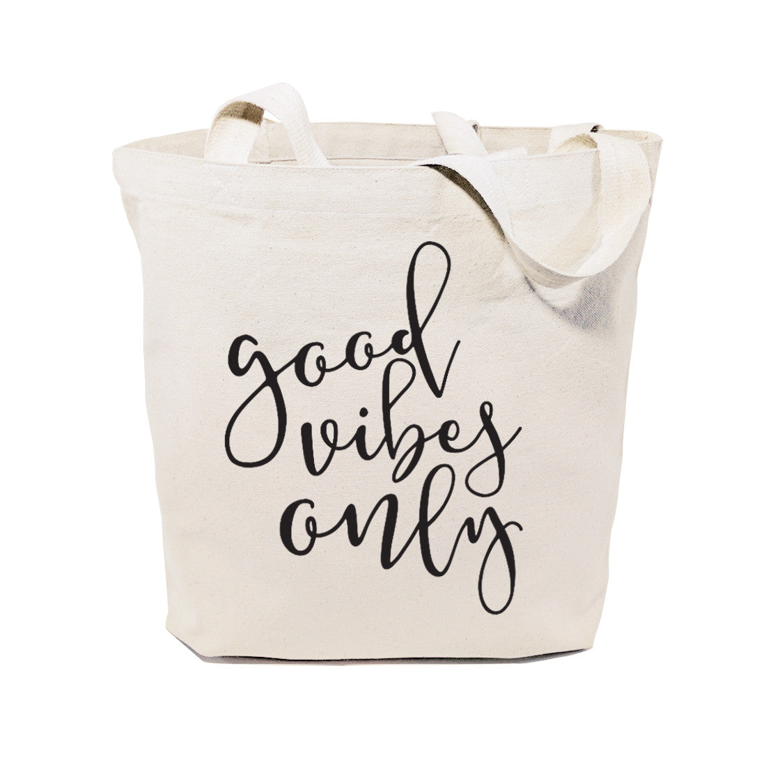 Good Vibes Only Cotton Canvas Tote Bag from The Cotton & Canvas Co.