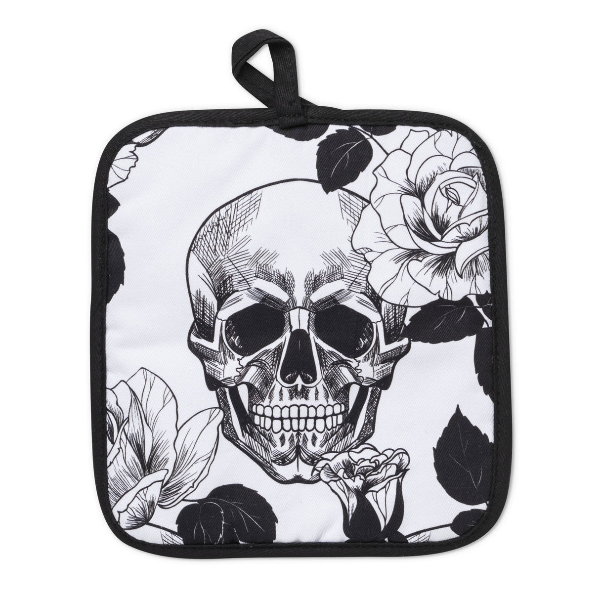 Gothic Skull Oven Mitts And Potholder Set From Zapps Clothing