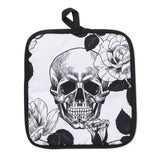 Gothic Skull Oven Mitts And Potholder Set From Zapps Clothing
