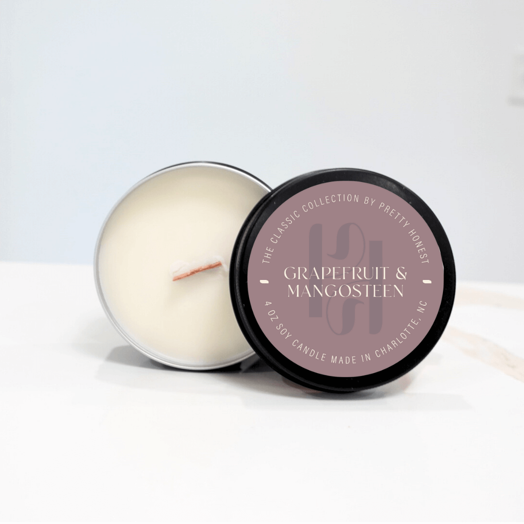 4oz Candle Tins from Pretty Honest Candles