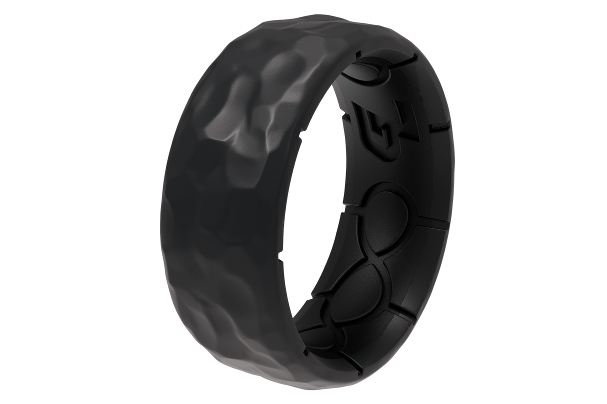 Zeus Hammered Graphite Ring from Groove Life