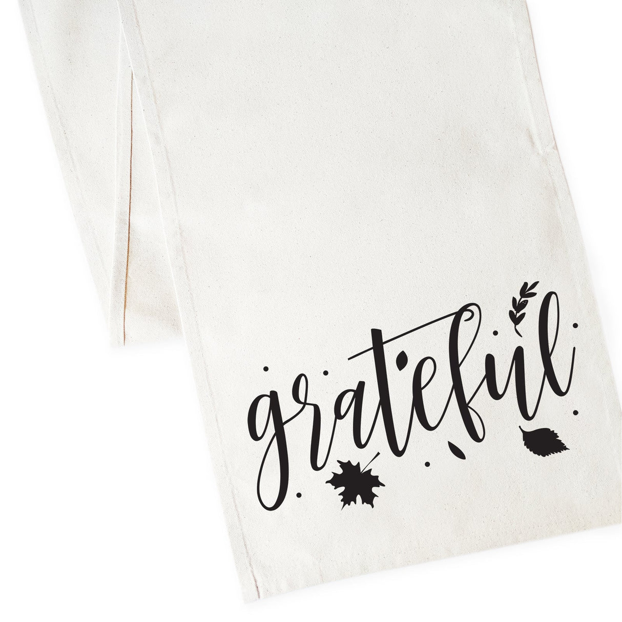 Grateful Cotton Canvas Table Runner from The Cotton & Canvas Co.