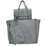3 in 1 Side Zipper Women's Tote Handbag set  from Madeline Love