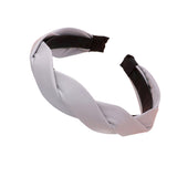 Braided Solid Faux Leather Headband from Madeline Love