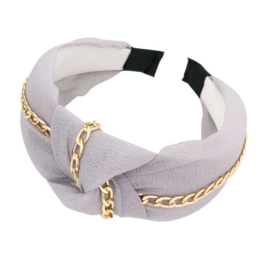 Chain Trim Knot Headband from Madeline Love
