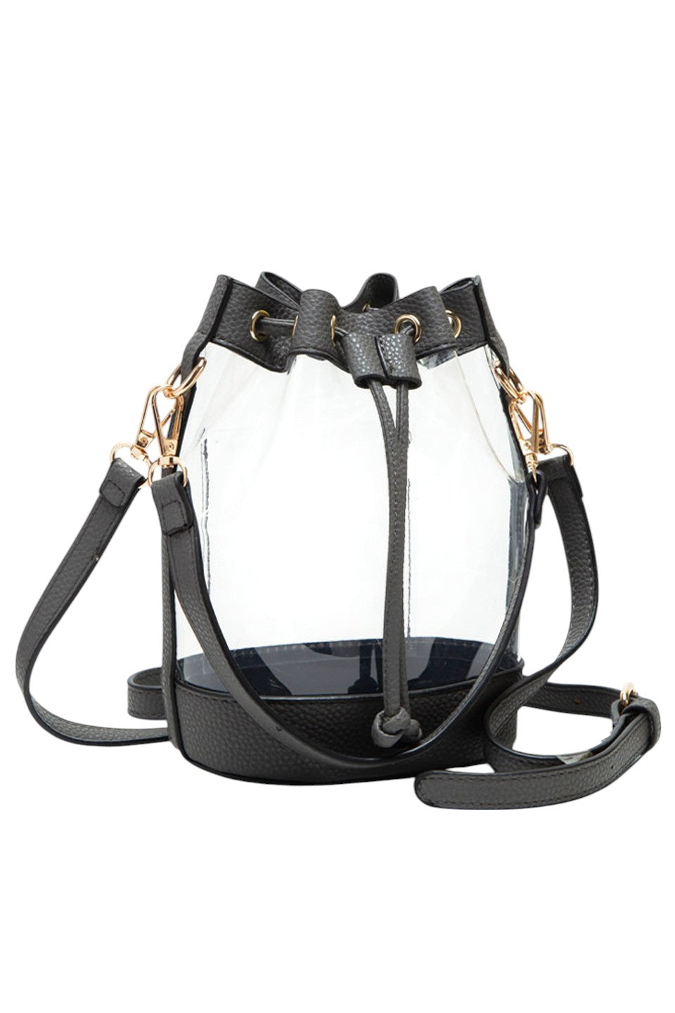 Clear Crossbody Stadium Bucket Bag from Madeline Love