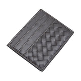 Faux Leather Basket Weave Card Holder Wallet  from Madeline Love