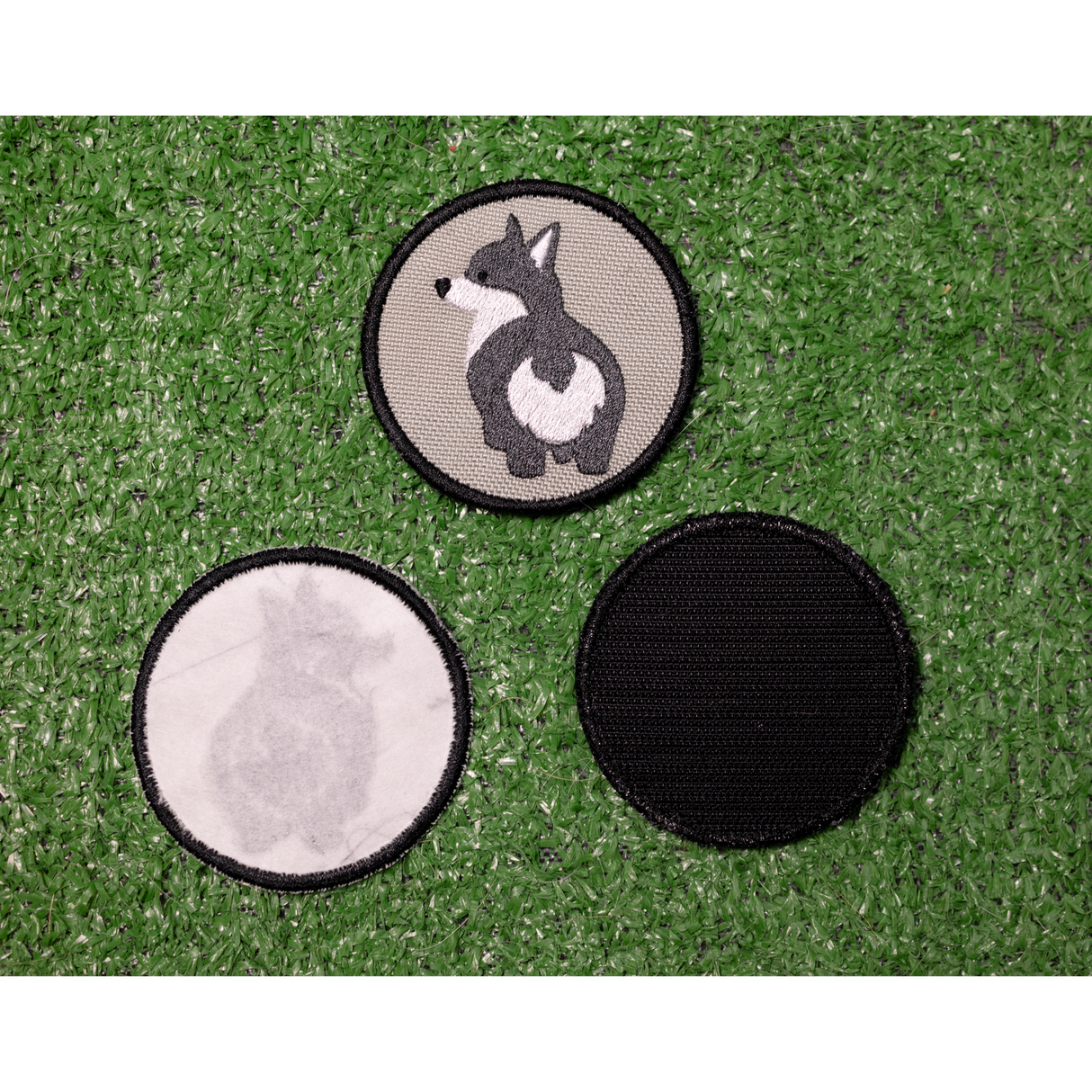 Gray Corgi Bum Patch from K9 Sport Sack