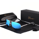 Oversized Aviator Sunglasses (Polarized) - For Large Heads + Free Hard Case from Olwen