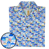 Super Stretch - Greek Paradise Hawaiian Shirt from Tropical Bros