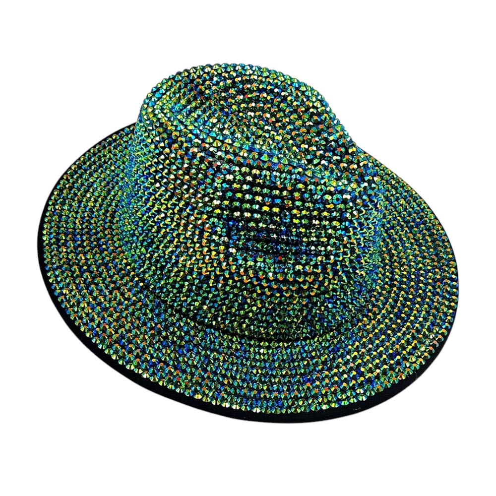Bling Studded Panama Hat from Madeline Love