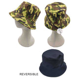 Camouflage Patterned Reversible Bucket Hat from Madeline Love