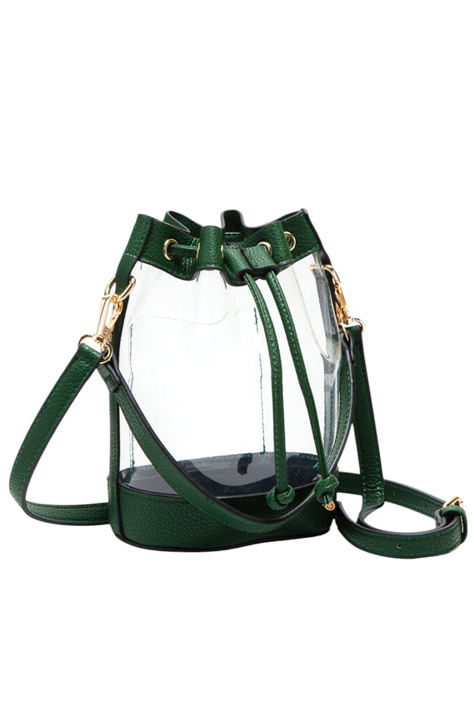 Clear Crossbody Stadium Bucket Bag from Madeline Love