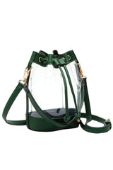 Clear Crossbody Stadium Bucket Bag from Madeline Love