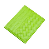 Faux Leather Basket Weave Card Holder Wallet  from Madeline Love