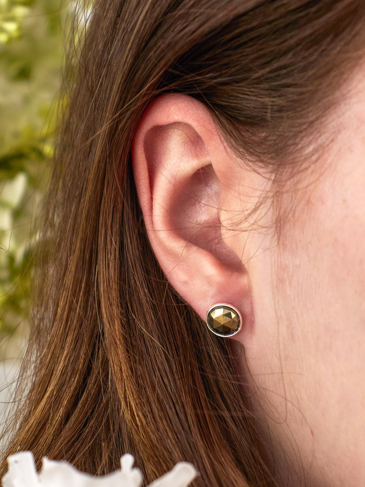 Pebble Stud Earrings - Silver from Ash & Rose