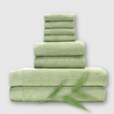 Bamboo 8 Piece Towel Sets - Sage from BedVoyage
