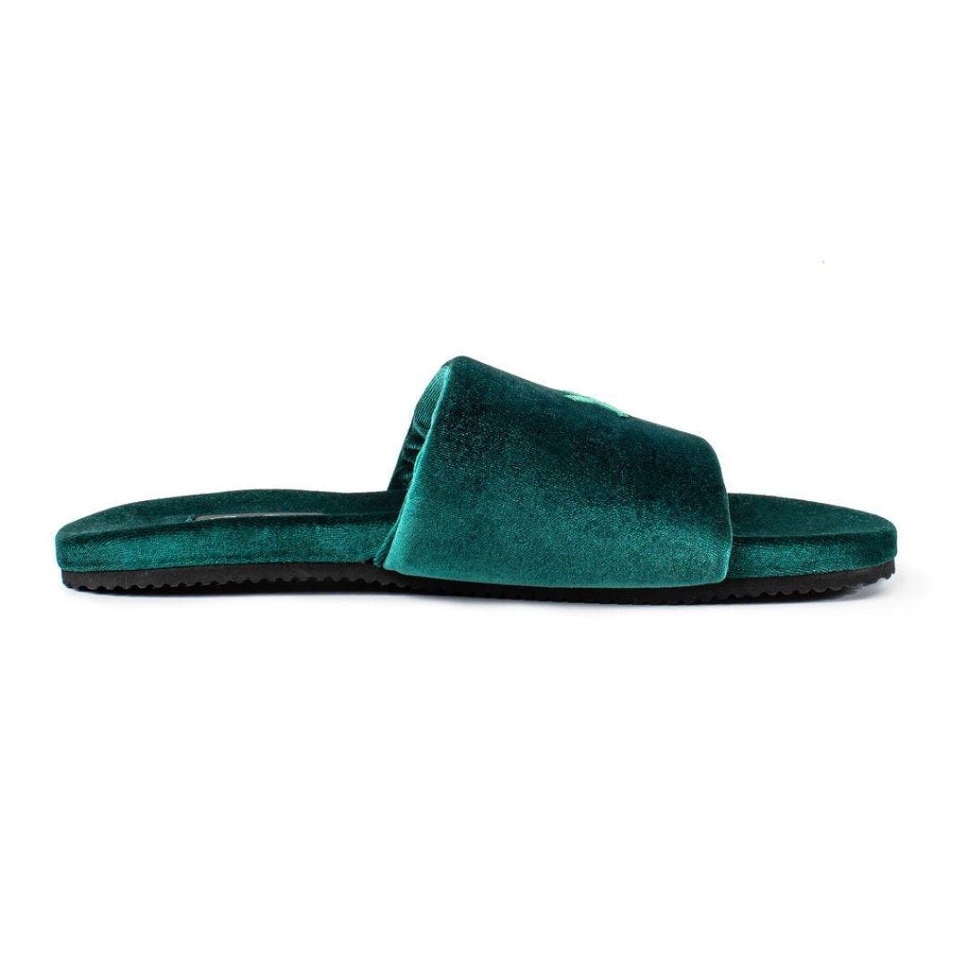 Men's Emerald Velvet House Slide from Del Toro Shoes