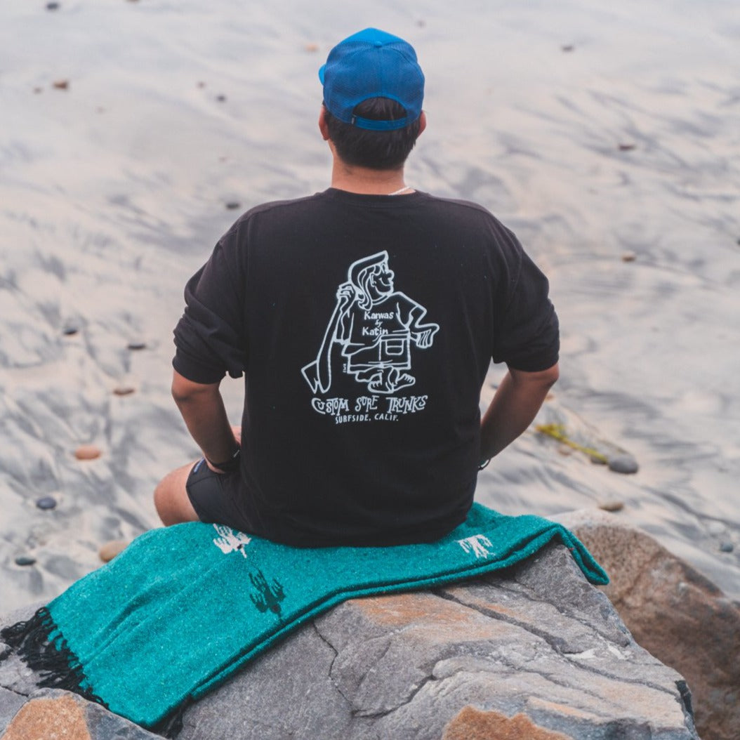 Turquoise Green Baja Thunderbird Blanket from West Path