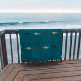 Turquoise Green Baja Thunderbird Blanket from West Path