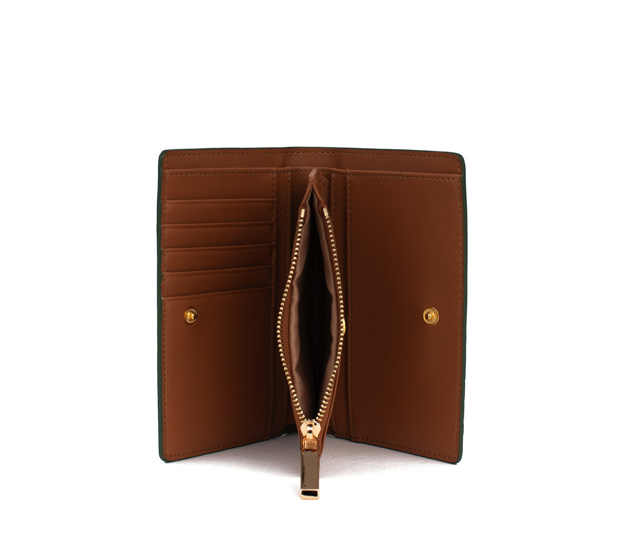 Madison - Green Vegan Leather Wallet from Gunas New York