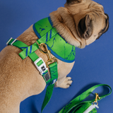Frenchie Duo Reversible Harness - Green Marble from Frenchie Bulldog