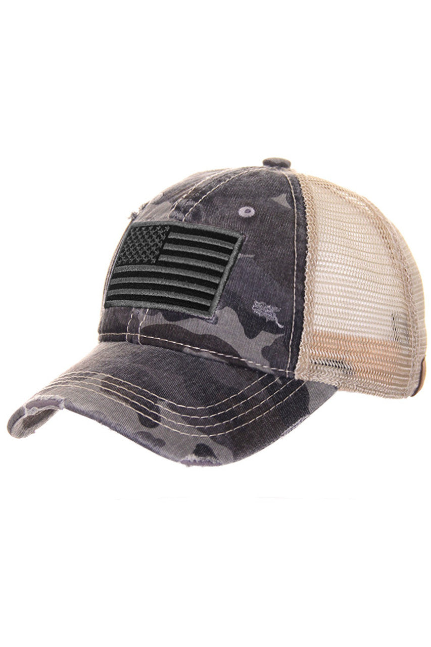 C.C AMERICAN FLAG BASEBALL CAP from Madeline Love