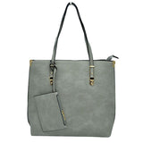 Soft Faux Leather Tote Handbag With Wallet  from Madeline Love