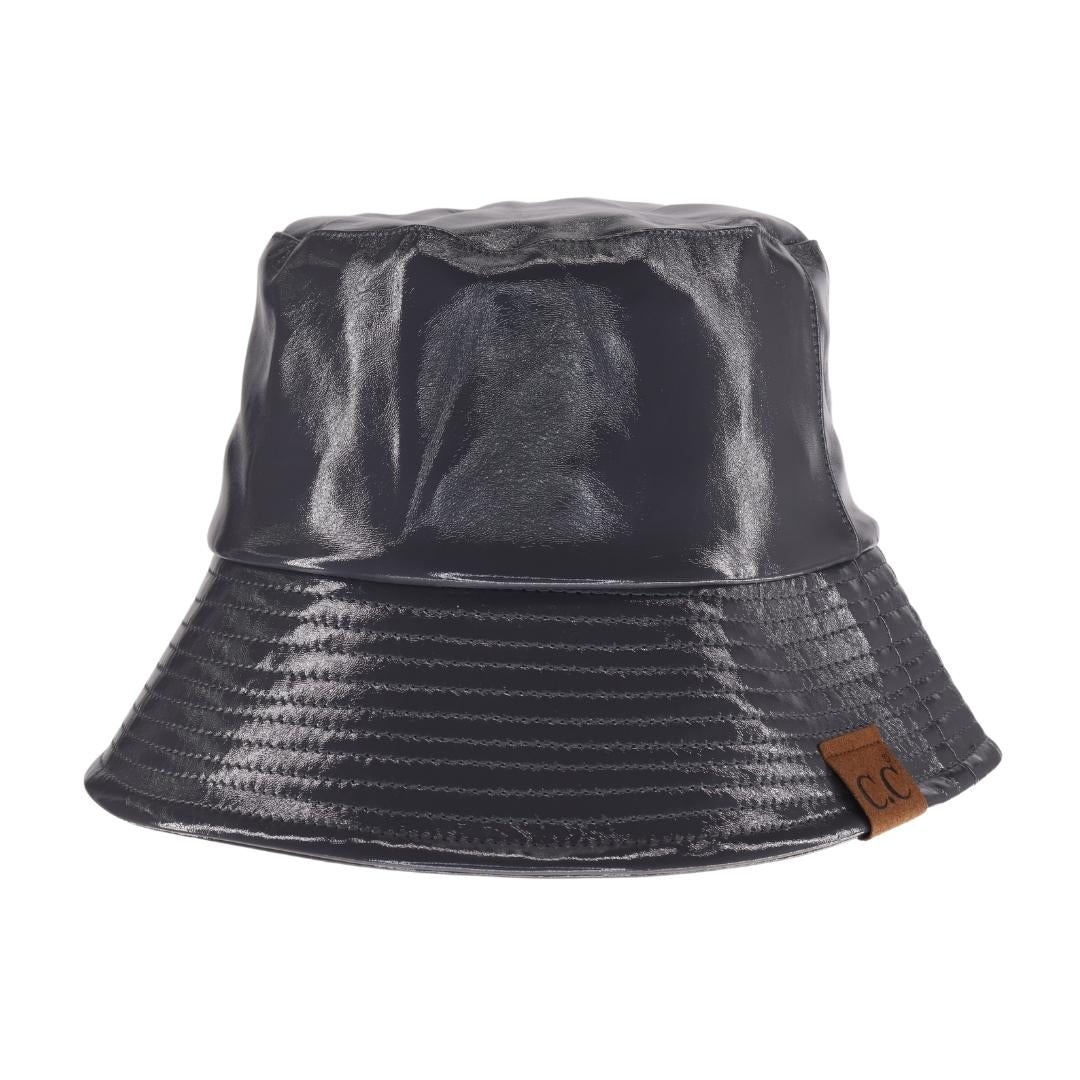 C.C Vegan Leather Bucket Hat from Madeline Love