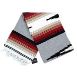 Grey Baja Mexican Diamond Yoga Blanket From West Path