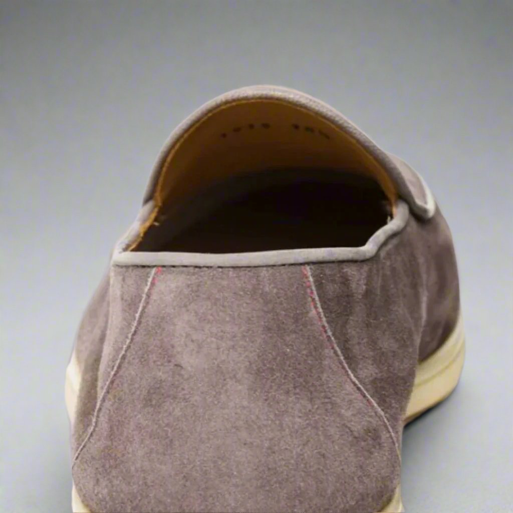 Men's Grigio Suede Viaggio Loafer From Del Toro Shoes