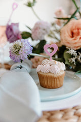 Groovy Retro Acrylic Cupcake Toppers, Set of 12 from The Cotton & Canvas Co.