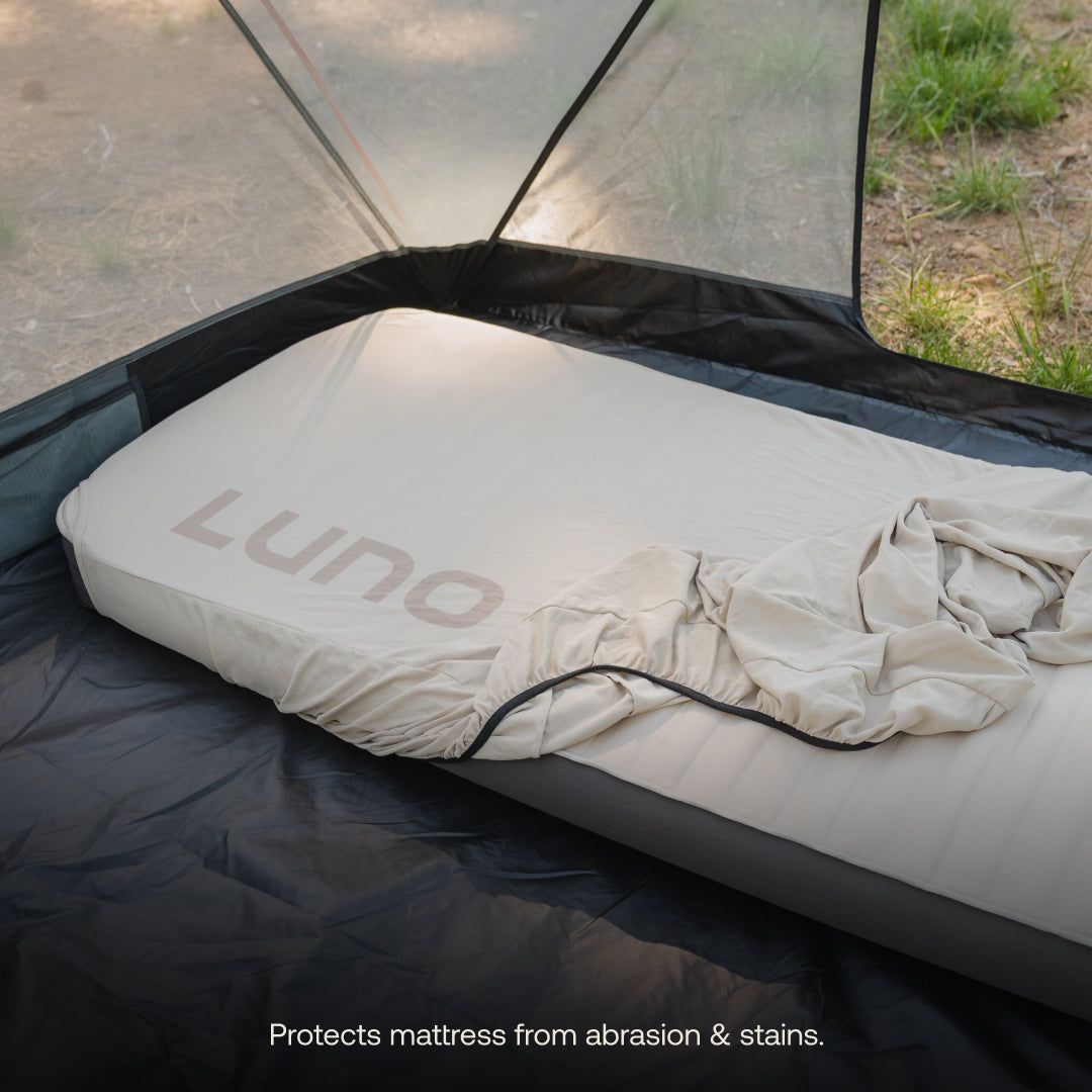 Fitted Mattress Sheet - AIR+FOAM Pro Camping Mattress from Luno