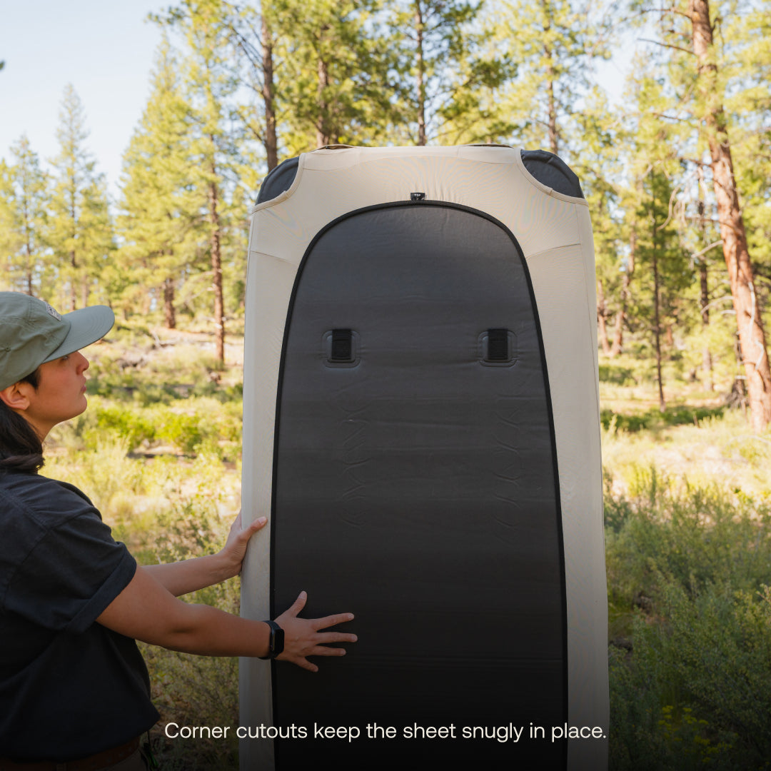 Fitted Mattress Sheet - AIR+FOAM Pro Camping Mattress from Luno
