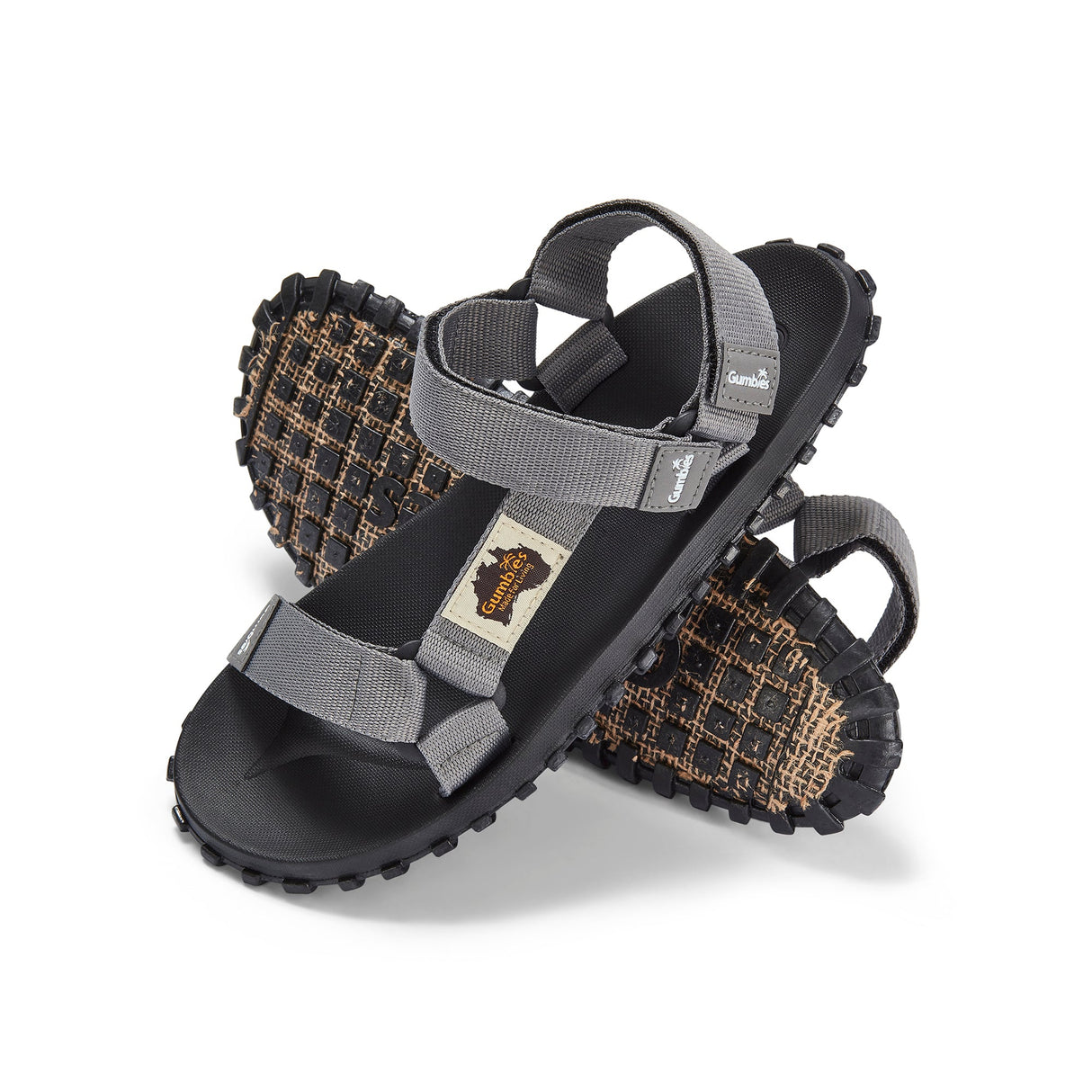 Scrambler Sandals - Men's - Grey From Gumbies USA