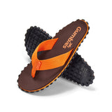 Duckbill Flip-Flops - Men's - Brown & Orange From Gumbies USA