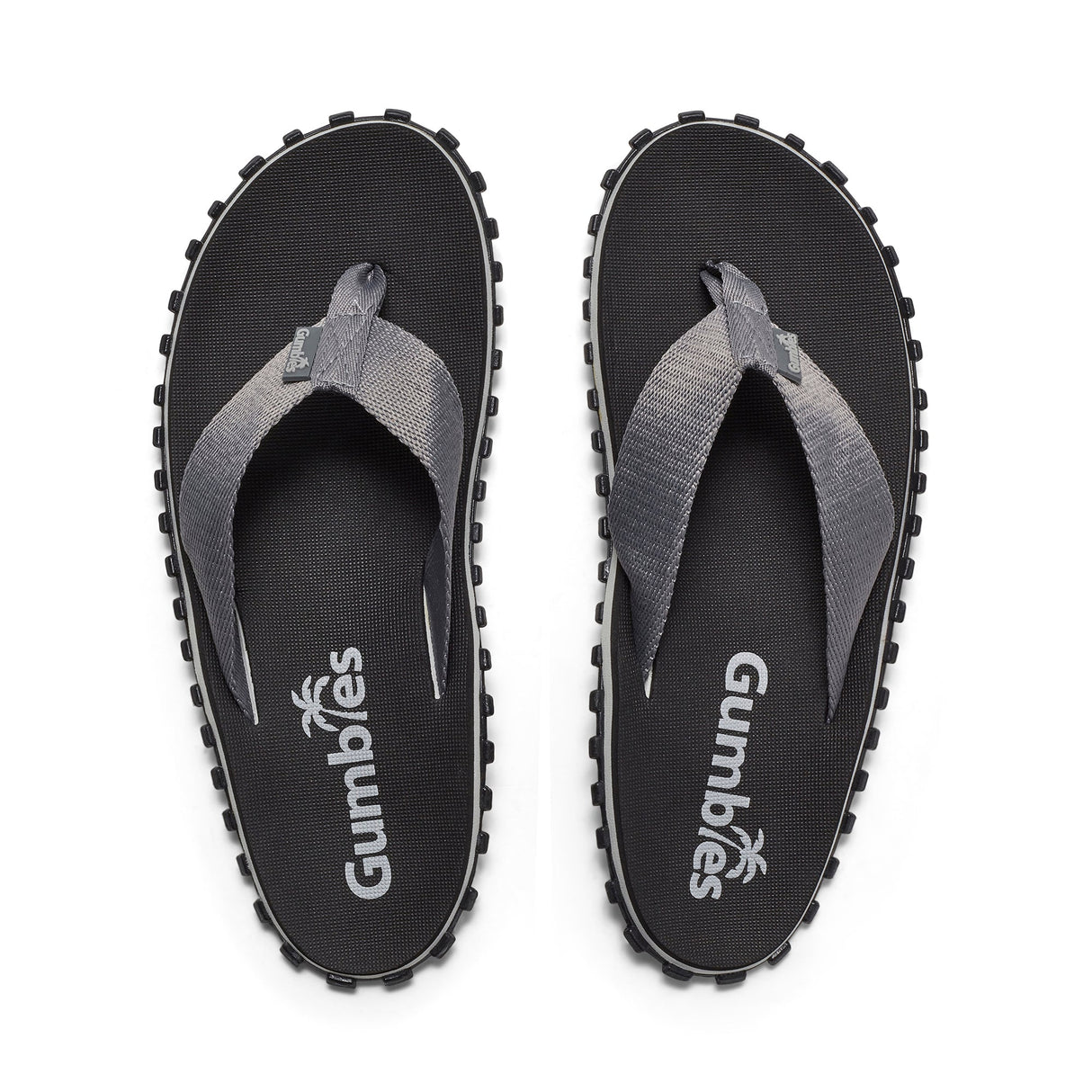 Duckbill - Flip-Flops - Men's - Black & Grey From Gumbies USA