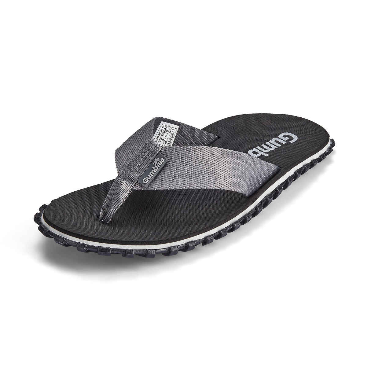 Duckbill - Flip-Flops - Men's - Black & Grey From Gumbies USA