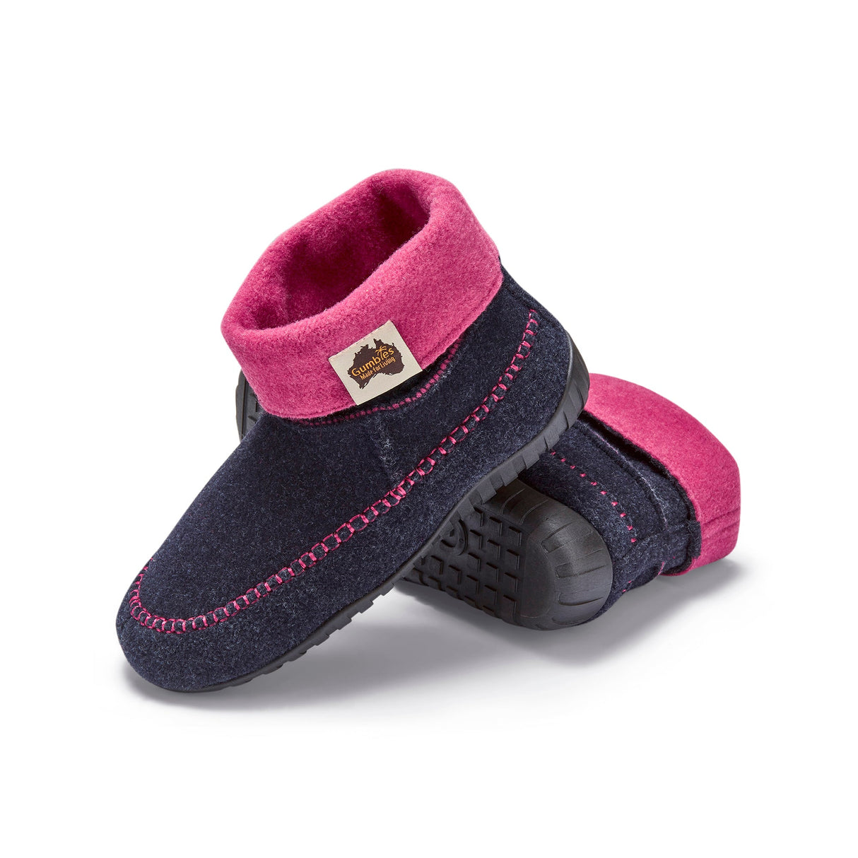 Thredbo - Women's - Navy & Pink from Gumbies USA