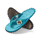 Islander Flip-Flops - Women's - Turquoise Swirls from Gumbies USA