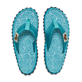 Islander Flip-Flops - Women's - Turquoise Swirls from Gumbies USA