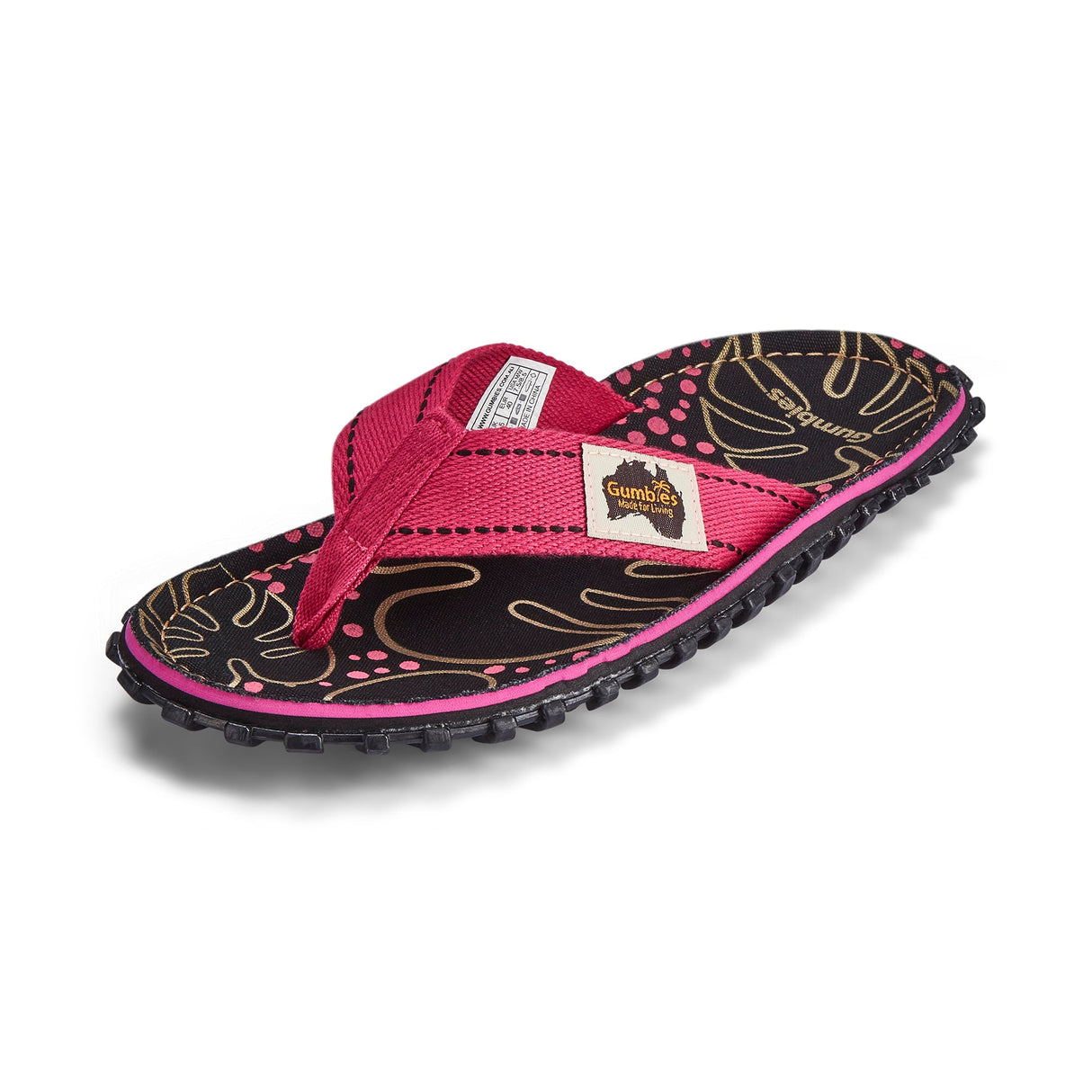 Islander Flip-Flops - Women's - Tropical Black from Gumbies USA